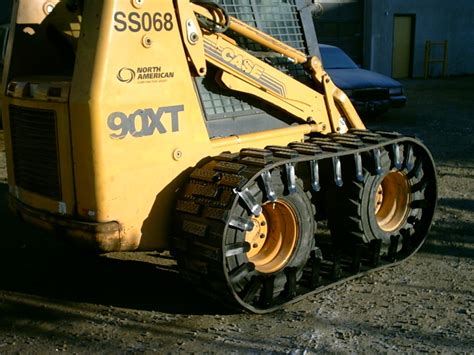 skid steer track over tires|bobcat 753 over tire tracks.